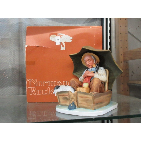 Norman Rockwell Porcelain Statuette by Gorham