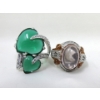 Image 2 : 2 x Sterling Silver Estate Rings 