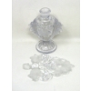 Image 2 : Vintage Crystal Perfume Bottle - Grapes & Leaf Design 