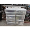 Image 1 : 2 Storage Towers of Assorted Crafting Supplies