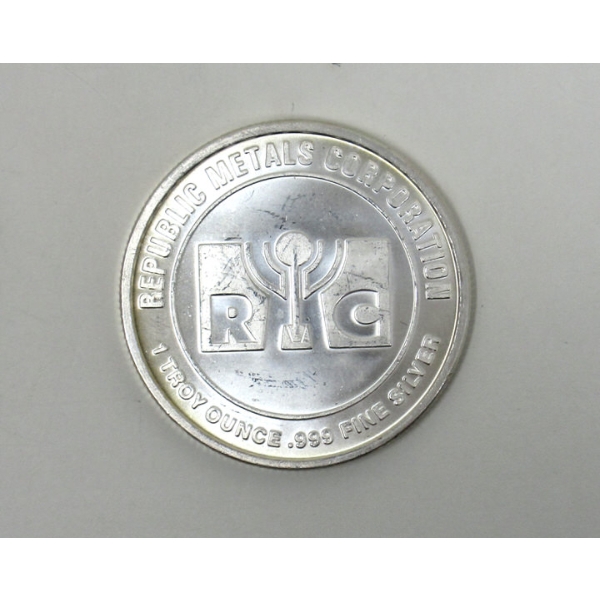 1 Oz .999 Silver RMC Round 