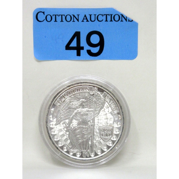 1 Oz .999 Silver E.Pluribus.Unum Round 