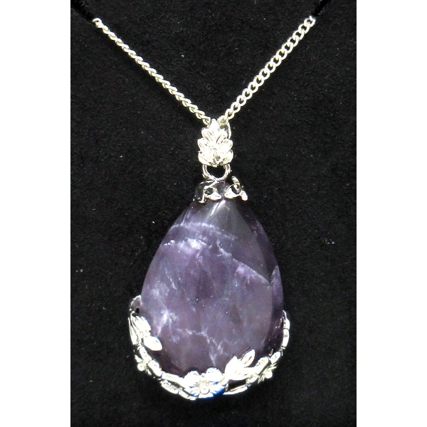 25 Carat Polished Amethyst Pendant 