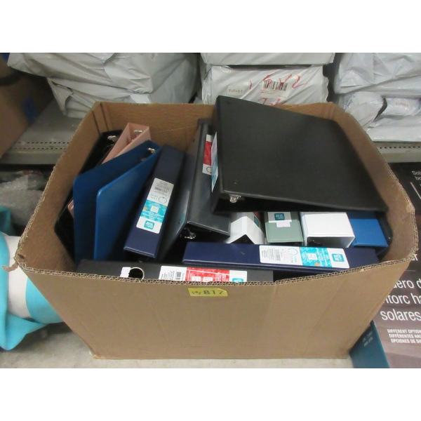 Box of 13 Assorted Binders