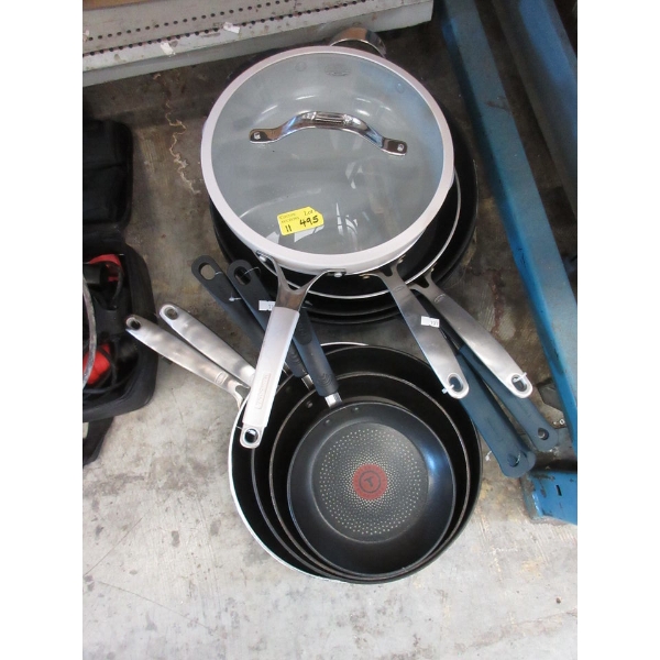 11 Assorted Preowned Non-Stick Cookware