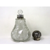 Image 3 : Large Antique Sterling Silver Topped Perfume Bottle