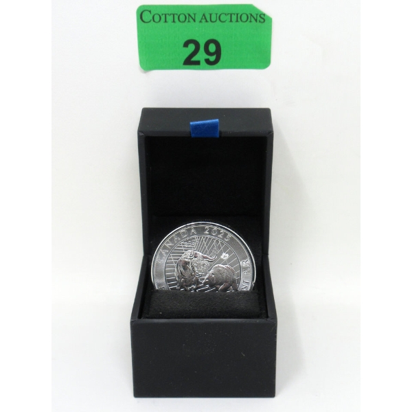 2 Oz .9999 Silver 2025 Bear/Bull Coin 