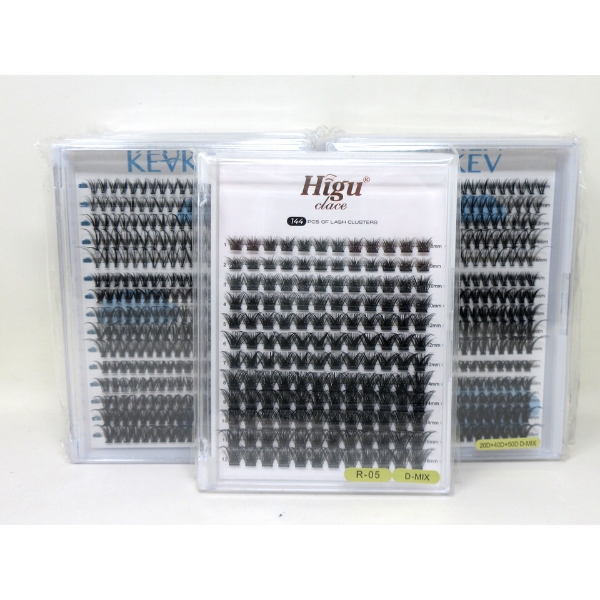 10 New Packs of Individual D-Mix  Lashes
