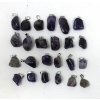 Image 1 : 24 New Polished Amethyst Pendants
