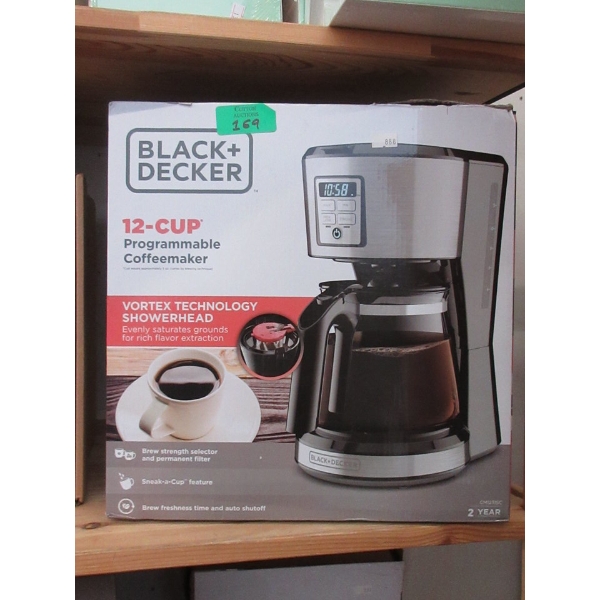 Black & Decker 12-Cup Coffee Maker w/Vortex Tech