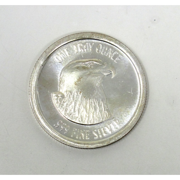 1 Oz .999 Silver Bald Eagle Round 