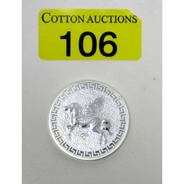 1 Oz .999 Silver 2022 Pegasus St. Helena Coin