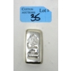 Image 1 : 100 Gram .999 Silver Scottsdale Mint Hand-Poured Bar 