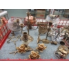 Image 2 : Shelf Lot of Silver Plate, Brass & Copper Housewares