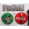 Image 1 : New Metal Coke, Mountain Dew, & Poker Sign