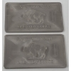 Image 3 : 2 x 1 Oz .999 Fine Titanium Buffalo Bars