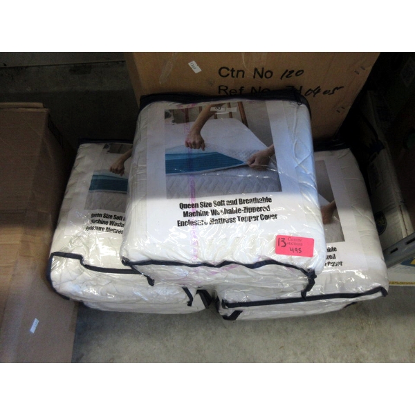 15 Queen Size Zippered Mattress Topper Covers