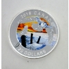 Image 2 : 1.024 Oz .9999 Silver Colorized 2018 Geometric Fauna: Snowy Owls Coin 