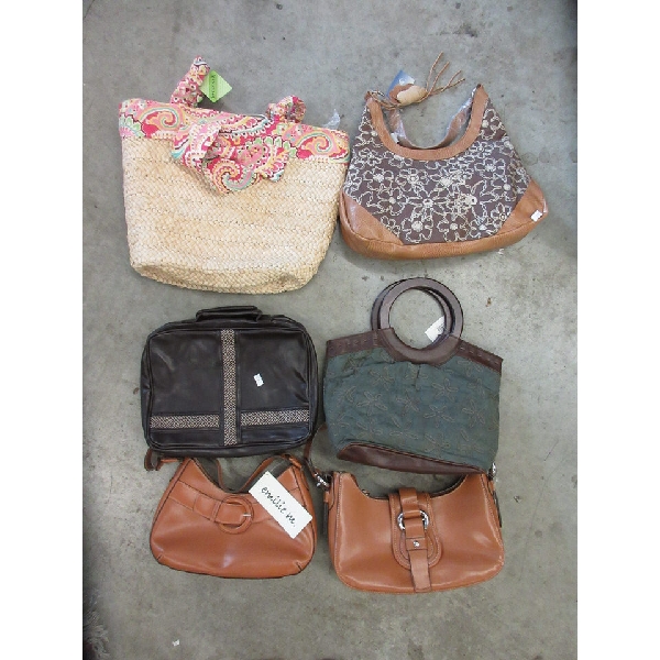 6 Assorted New Purses and Bags