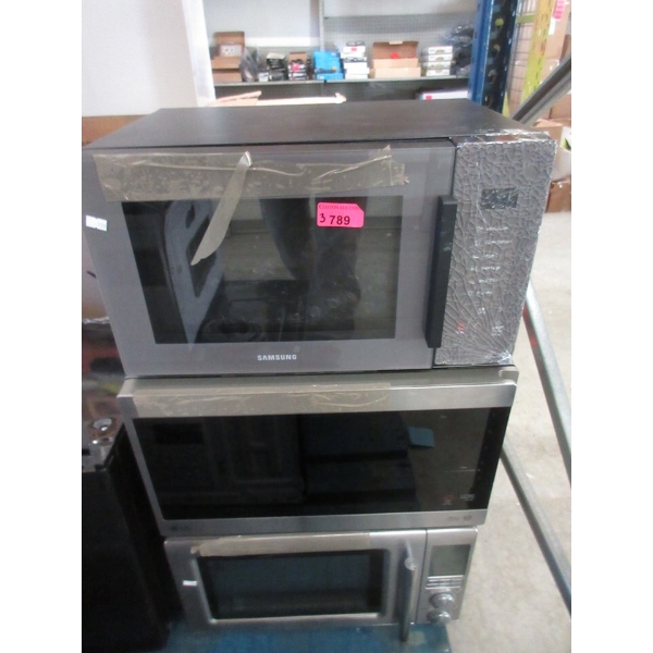 3 Assorted Counter Top Microwave Ovens