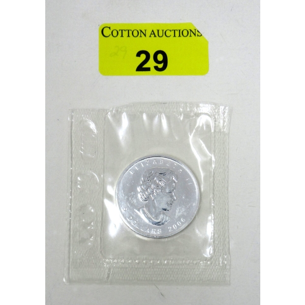 1 Oz .9999 Silver 2008 Flex Sealed Maple Leaf Coin 