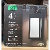 Image 1 : Pack of 4 Solar Post Accent Lights - Black Finish