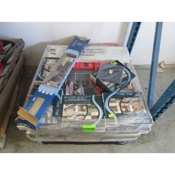 Skid of Assorted Sealed Boxes of Flooring & Tile