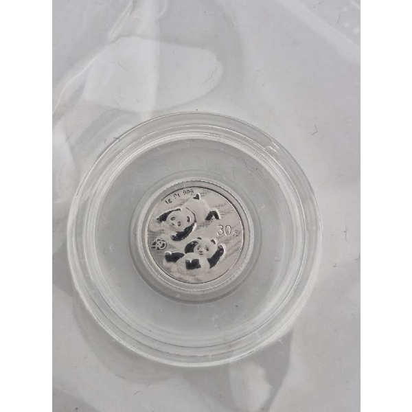 1 Gram .999 Platinum 40th Anniversary Panda Coin