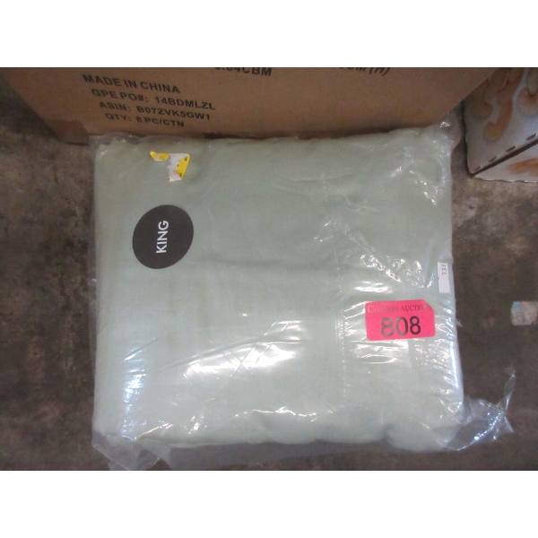New King Size Green Bedding Set