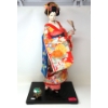 Image 1 : 24" Japanese Doll on Stand with Egg Jewel Box