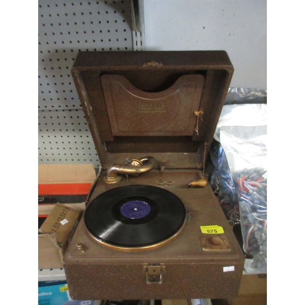 Vintage Brunswick Panatrope Suitcase Phonograph
