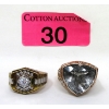 Image 1 : 2 x Sterling Silver Estate Rings 