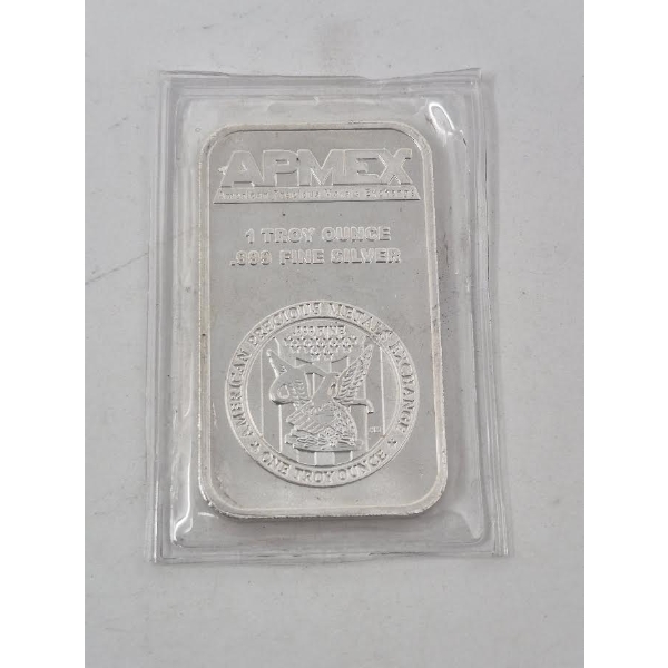 1 Oz .999 Silver APMEX Bar