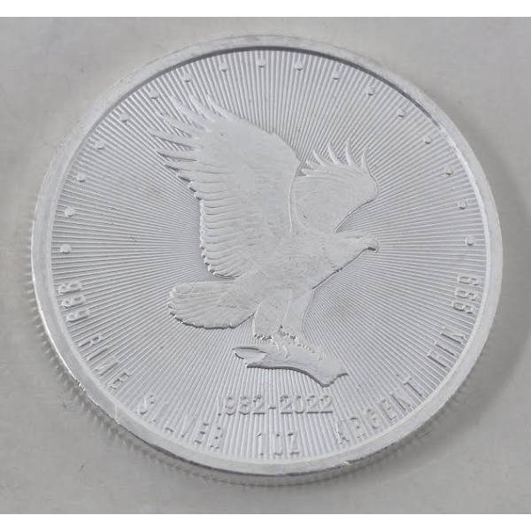 1 Oz .999 Silver 2022 Silver Eagle Monex Round 