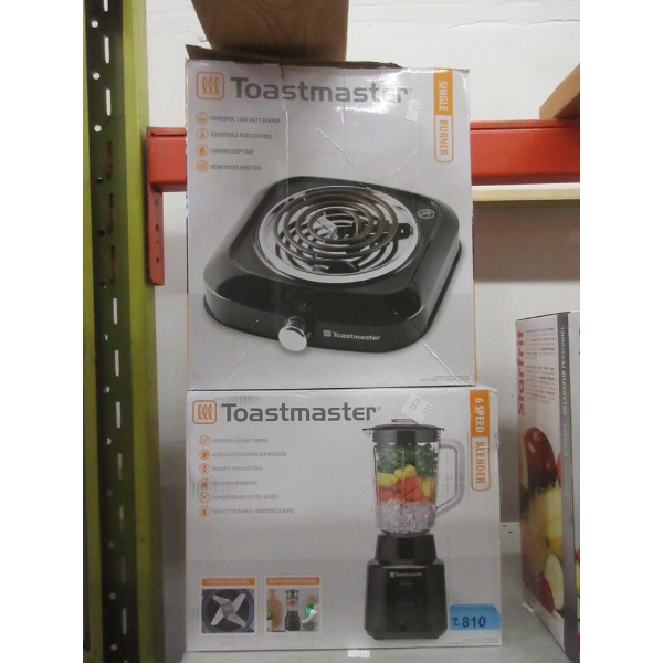 Toastmaster Single Burner & 6-Speed Blender