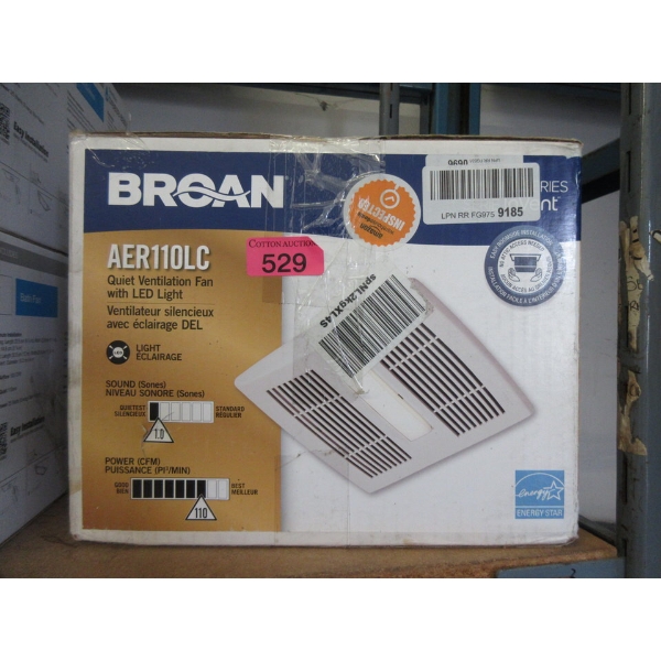 Broan Quiet Ventilation Fan with LED Light