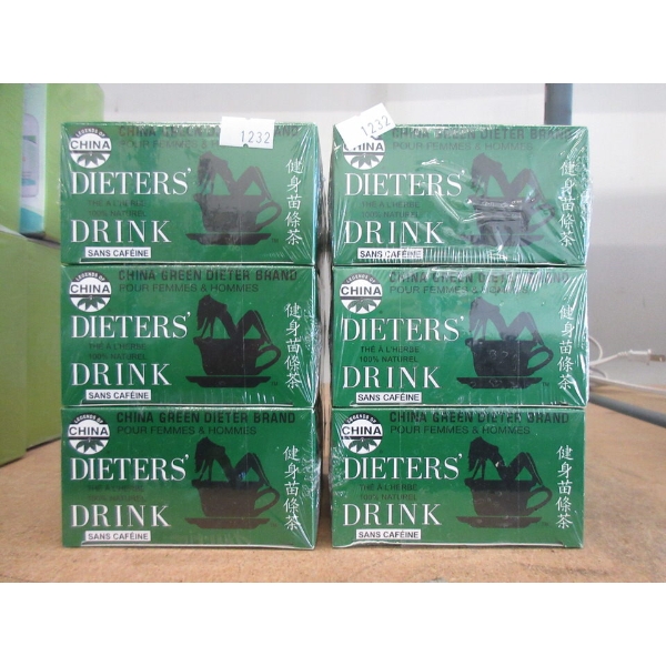 2 Packs of 3 Dieter's Drink Caffeine Free Tea