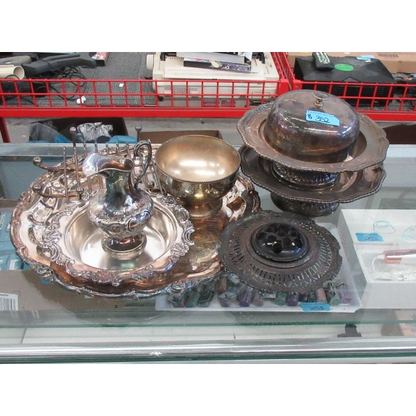 8 Pcs. Lot of Silver Plated Tableware