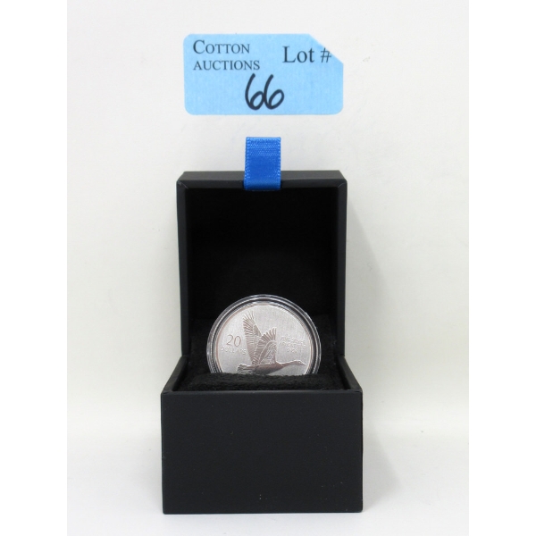 7.96 Gram .9999 Silver 2014 Canada Goose $20 Coin 