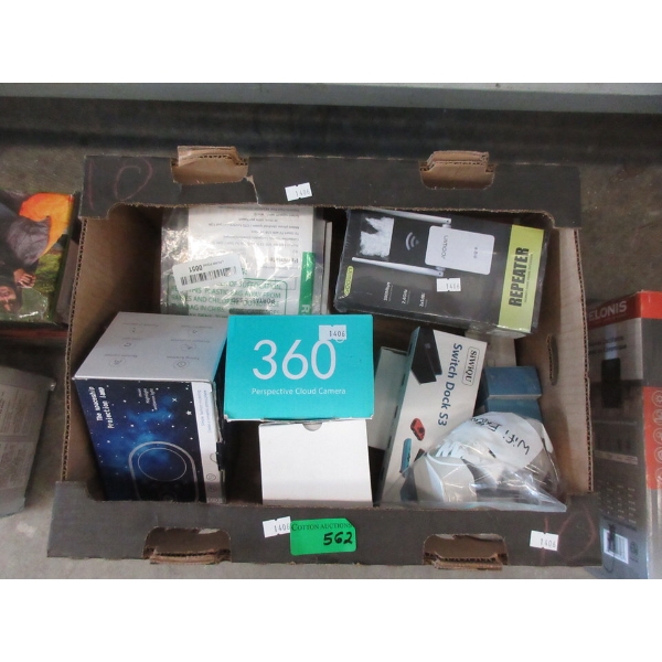Box Lot of Assorted Electronics & Accessories