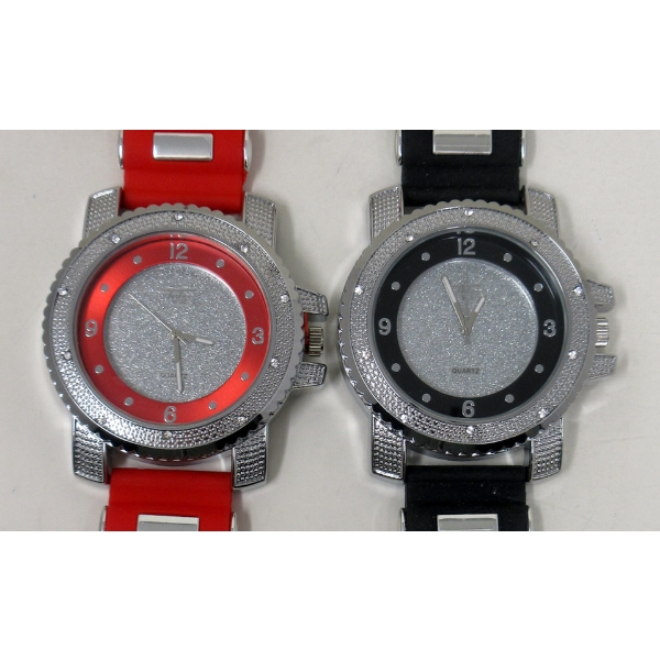 2 New Ice Culture "Techno Pave" Mans Watches 