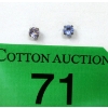 Image 1 : New Half Carat Tanzanite Stud Earrings 