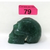Image 1 : 1514 CT 3D Artist Hand Carved Donglin Jade Quartz Skull 