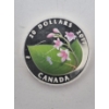 Image 1 : 1 Oz .9999 Silver Arrowhead Canada Flora Coin 