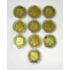 Image 1 : 10 x 2022 45th President Donald Trump Gold Clad Rounds