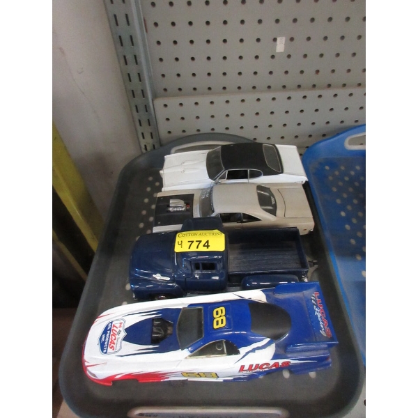 4 Diecast 1:24 Scale Model Vehicles - No Boxes