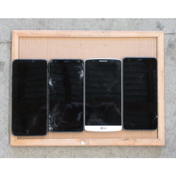 4 Assorted Preowned LG Smartphones
