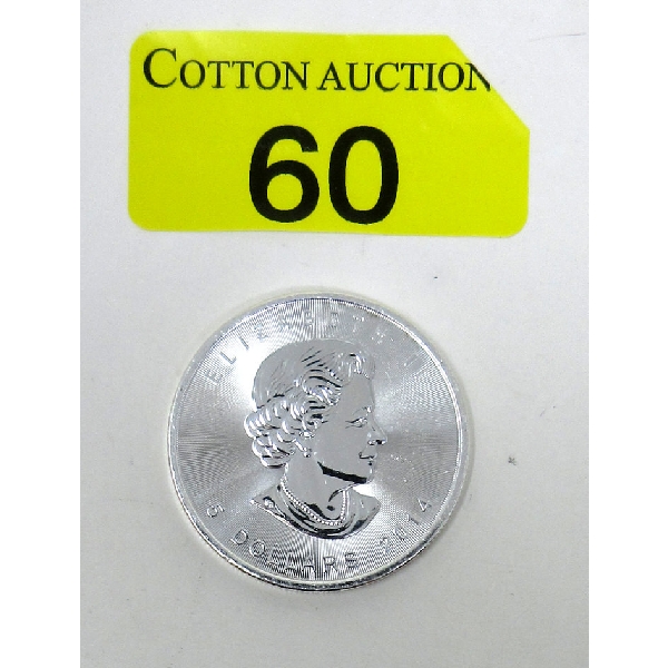 1 Oz .9999 Silver 2014 Maple Leaf Coin 