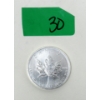 Image 1 : 1 Oz .9999 Silver 2012 Maple Leaf Coin 