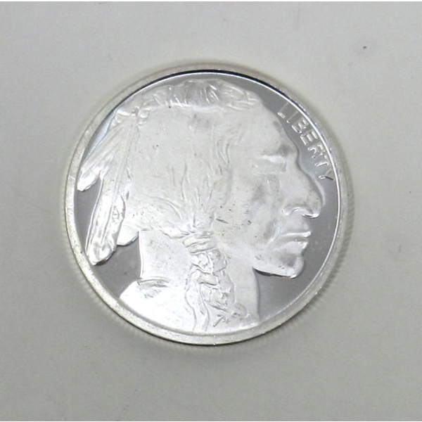 1 Oz .999 Silver 2-Sided Art Round 